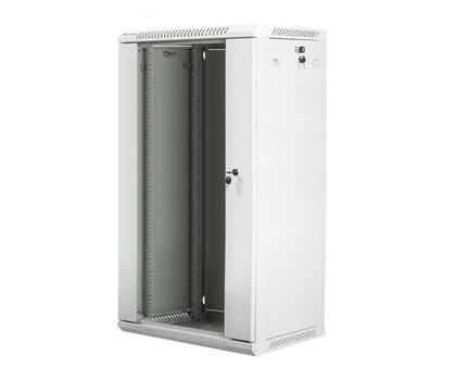 Szafa RACK LANBERG Szafa instalacyjna wisząca 19'' 22U 600X450mm szara (drzwi szklane) WF01-6422-10S